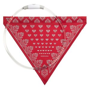 Niteize NITEHOWL BANDANA ŁADOWANY NASZYJNIK BEZPIECZEŃSTWO LED Czerwony NHOR-B1007S-R8