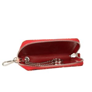 Etui na klucze BajuBaj z kolorowej skóry naturalnej – elegancja i srebrne detale ED010s132