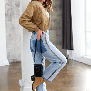 Mini torebka-portfel ze skóry ekologicznej - Peterson