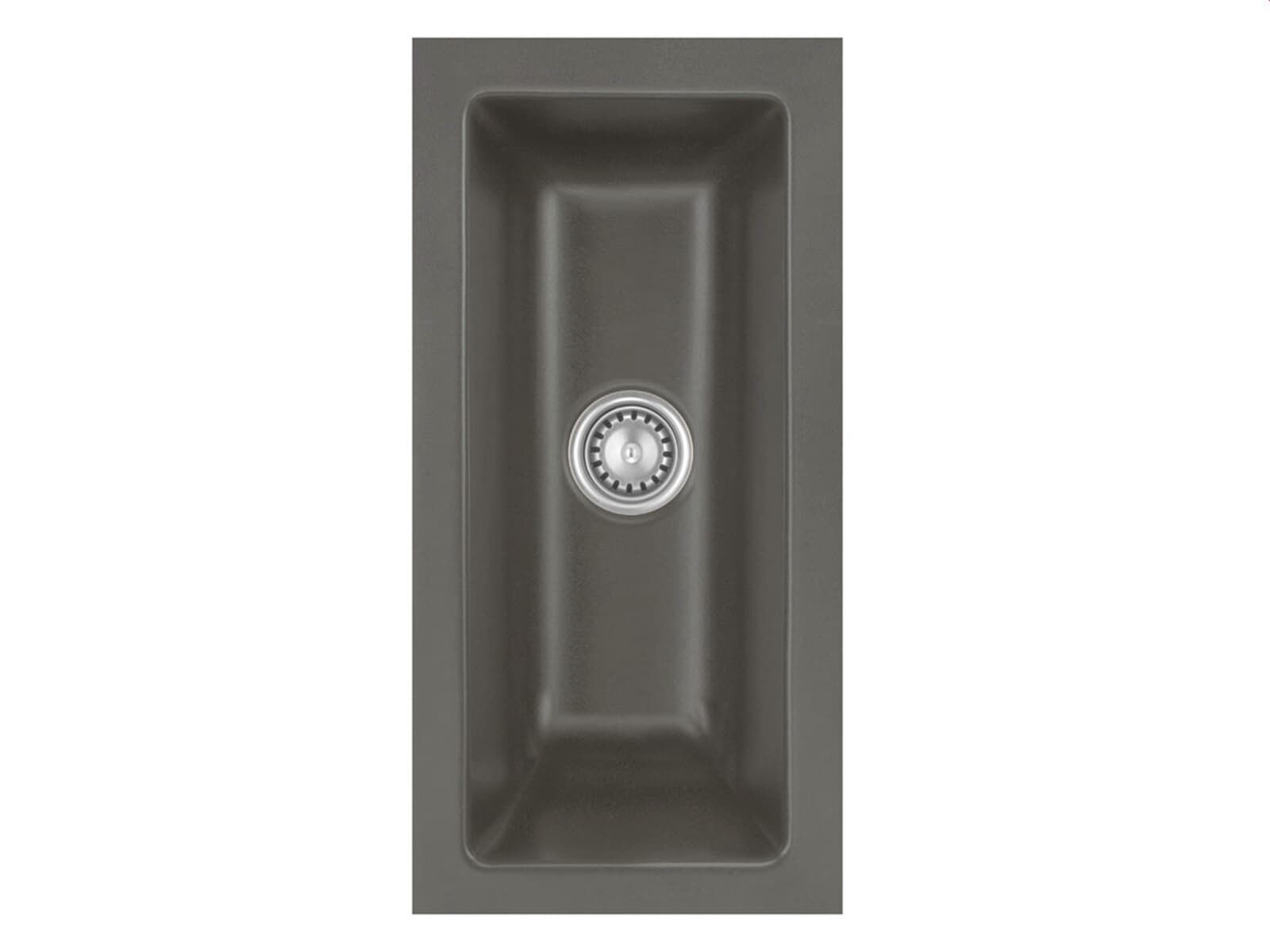 Systemceram Mera 16 U Lava, zlewozmywak ceramiczny, korek manualny