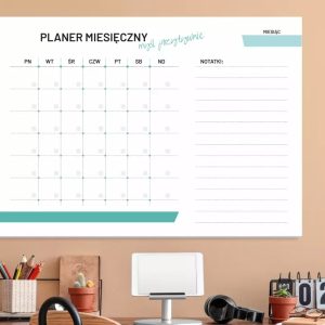 Tablica suchościeralna 469 planer miesięczny
