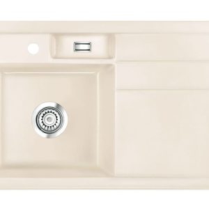 Systemceram BELA 78 Magnolia, zlewozmywak ceramiczny, korek manualny