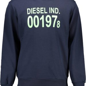 DIESEL BLUZA BEZ ZAMKA MĘSKA NIEBIESKA