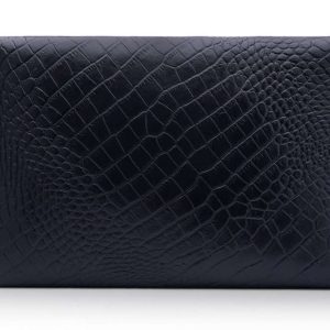 Skórzany damski pokrowiec na laptopa 13,3 cala SA25 Asti Czarny Wąż