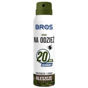 Spray na odzież odstrasza i zabija kleszcze 90ml - Bros