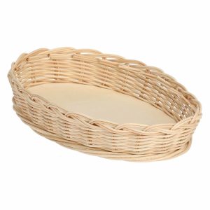 LA PORCELLANA BIANCA MIDOLLINO Wiklinowy kosz na owalne naczynie do zapiekania 30 cm