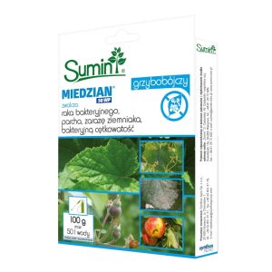 Miedzian 50 WP zwalcza raka bakteryjnego, parcha, zarazę ziemniaka, bakteryjną centkowatość 100g - SUMIN