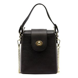 Mini elegancka damska listonoszka z łańcuszkiem