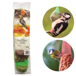Łańcuch zimowej karmy dla ptaków 470g Kule tłuszczowe i orzechy ziemne - TURDUS