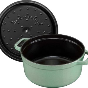 STAUB LA COCOTTE Garnek żeliwny okrągły 2.6 ltr, miętowy