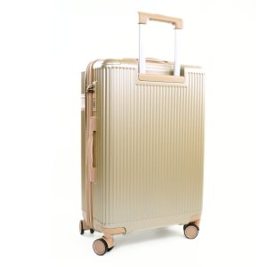 Walizka kabinowa podróżna mała Solier Nokiro 20' S - złoty