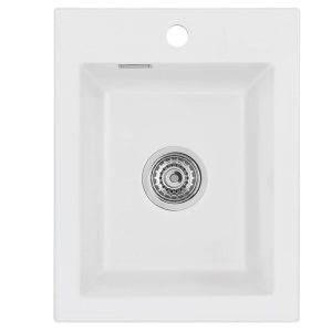 Systemceram Mera 39 Satin zlewozmywak ceramiczny , korek manualny