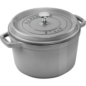 STAUB LA COCOTTE Garnek żeliwny okrągły wysoki 4.8 ltr, grafitowy