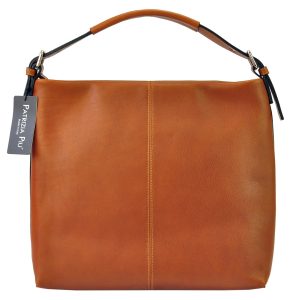 Patrizia torebka damska skóra naturalna shopperbag na ramię kieszenie