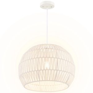Papierowa lampa sufitowa w stylu boho
