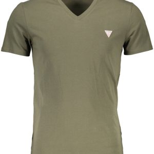 GUESS JEANS MĘSKI T-SHIRT Z KRÓTKIM RĘKAWEM ZIELONY