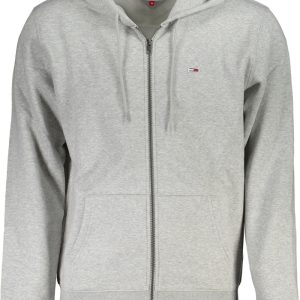 SZARY MĘSKA BLUZA Z ZAMKIEM TOMMY HILFIGER