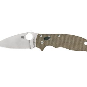Spyderco MANIX 2 BROWN CANVAS MICARTA CPM CRUWEAR C101MPCW2