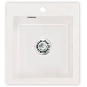 Systemceram Mera 46 Gronland, Zlew ceramiczny, korek manualny