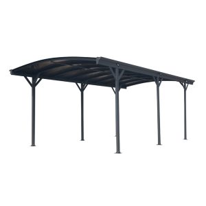 Westmann Aluminiowa wiata dachowa okrągła Bergen Antracyt 505x300x220cm