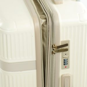 Walizka kabinowa podróżna mała Solier Nokiro 16' XS - ciemny beż