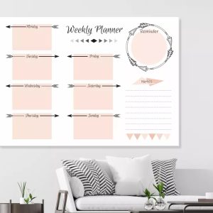 Tablica suchościeralna 405 weekly planner