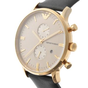 Zegarek ARMANI AR0386. Kwarcowy, Kolor złoty. Mężczyzna.