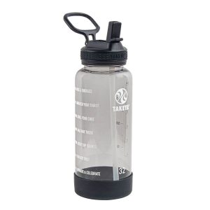 Takeya Tritan Motywacyjna Butelka na Wodę 950ml Stormy Black (52539)