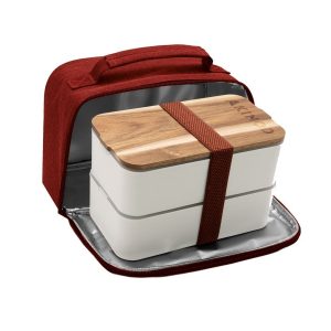 Akinod BENTO + LUNCH BAG 11H58 Blanc / Terracotta