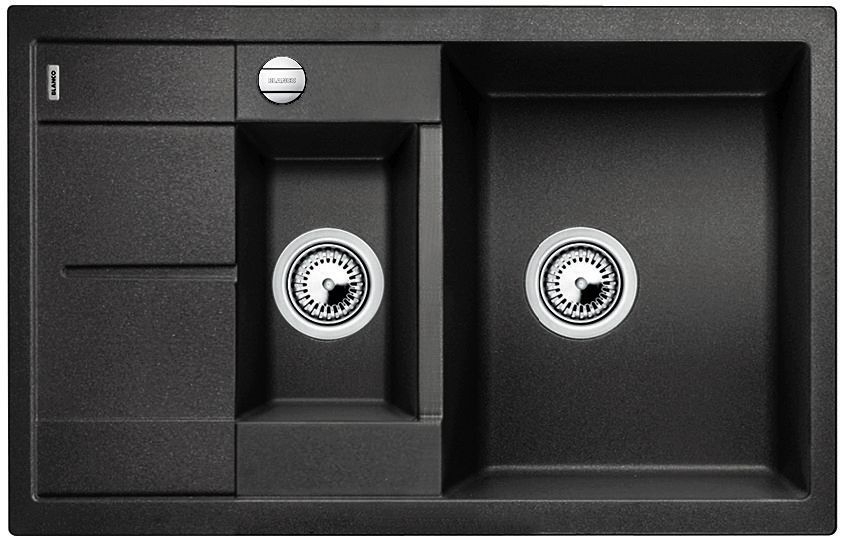 BLANCO METRA 6 S Compact Silgranit antracyt odwracalny, korek auto. Użyj kodu 23BLA06 i płać mniej