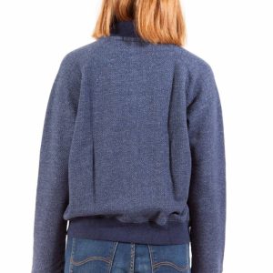 BLUZA GANT Z ZAMKIEM DAMSKA NIEBIESKA