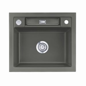 Systemceram Bela 57 Lava, zlewozmywak ceramiczn, korek manualny