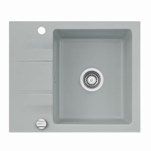 Systemceram Genea 60 Titan, zlewozmywak ceramiczny, korek manualny