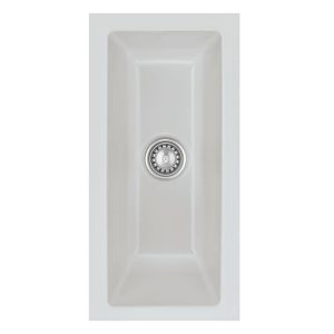 Systemceram Mera 16 U Alu, zlewozmywak ceramiczny, korek manualny