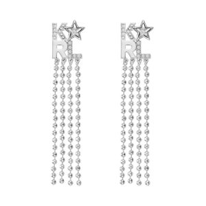 Biżuteria KARL LAGERFELD 5483579. Kolczyki, Kolor szary. Kobieta.