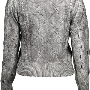 SREBRNY SWETER DAMSKI DESIGUAL
