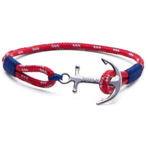 Biżuteria TOM HOPE TM0021. Bransoletka, Kolor czerwony niebieski srebrny. Unisex.