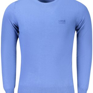 CAVALLI CLASS MĘSKI SWETER NIEBIESKI