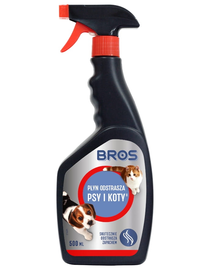 Płyn odstraszacz psów i kotów spray 500 ml - Bros