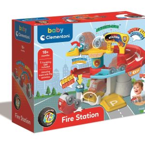 Clementoni Remiza Straż pożarna z torem i przewrotny samochodzik 17578