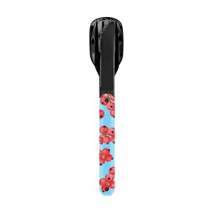 Akinod MAGNETIC STRAIGHT CUTLERY 12H34 BLACK MIRROR Groseille