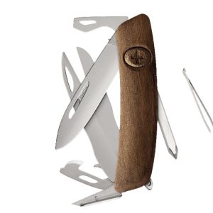 Swiza D08R AM SCISSORS Wood Walnut (KNR.0126.6300)