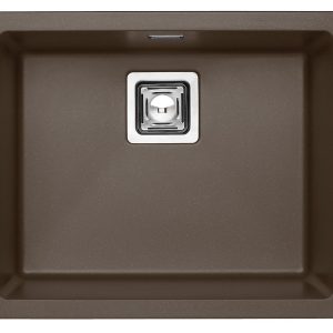 Alveus QUADRIX 50 kol. 03 chocolate (56x46) Zlew Granital+ z syfonem POP-UP