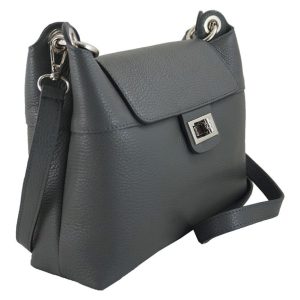 Torebka damska skórzana crossbody - Beżowa