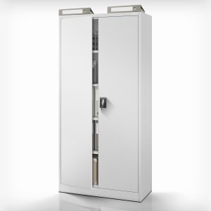 Szafa na dokumenty biurowa metalowa szara: JAN H, 900 x 1950 x 400 mm