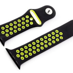 Apple Watch pasek U24 - czarny/zielony - 42/44mm