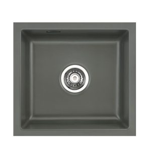 Systemceram Mera 42 U Lava, zlewozmywak ceramiczny, korek manualny