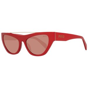 Okulary EMILIO PUCCI EP0111-5566Y. Okulary przeciwsłoneczne, Kolor czerwony. Kobieta.