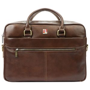 Męska teczka na dokumenty idealna do pracy ze skóry naturalnej Nordee