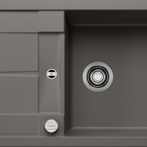 Zlewozmywak METRA 45 S Compact Silgranit wulkaniczny szary odwracalny, korek auto.